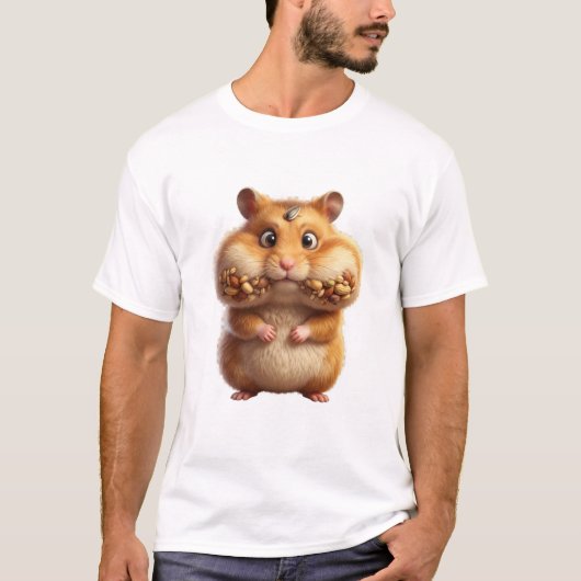 T-shirt drôle de hamster grassouillet (Devant)