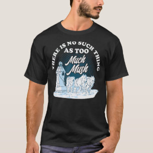 T-shirt Drôle de Husky d'Alaska Traîneau Chien de Course C
