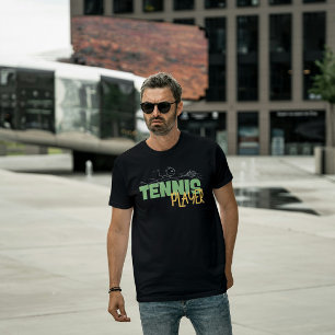 T-shirt drôle de joueur de tennis en plongée pour