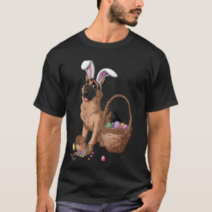 T-shirt Drôle de jour de Pâques Berger Allemand Lapin Orei