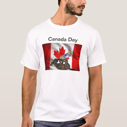 T-shirt drôle de jour du Canada (Devant)