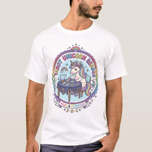 T-shirt drôle de lecteur de Tarot de licorne Graph