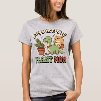T-shirt drôle de maman de plante de dinosaure mang
