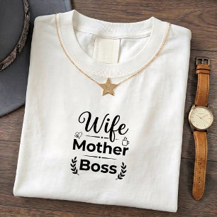 T-shirt drôle de maman patron - Citation sur la vi