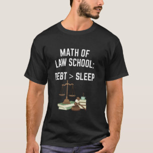 T-shirt Drôle de mathématique de la dette de la faculté de