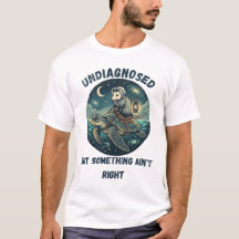 T-shirt drôle de mème d'animal non diagnostiqué
