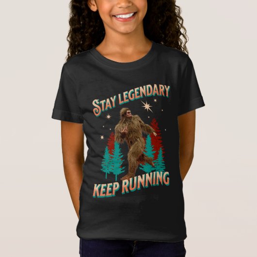 T-Shirt Drôle de motivation de course de Bigfoot (Devant)