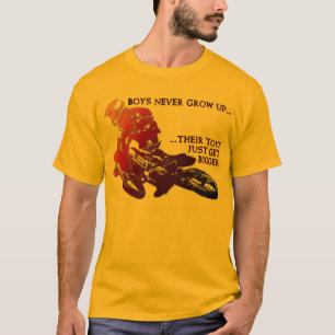 T-shirt drôle de moto cross moto jouets plus gros
