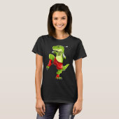 T-shirt Drôle de Muay Thai T-rex - Boxe Thaïlandaise  (Devant entier)