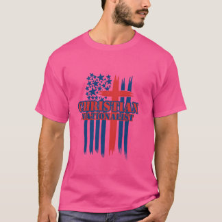 T-shirt Drôle de nationaliste chrétien