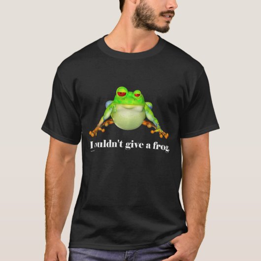 T-shirt Drôle de ne pas donner un dessin de grenouille (Devant)