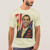 T-shirt drôle de neutralité nette d'Ajit Pai (Devant)