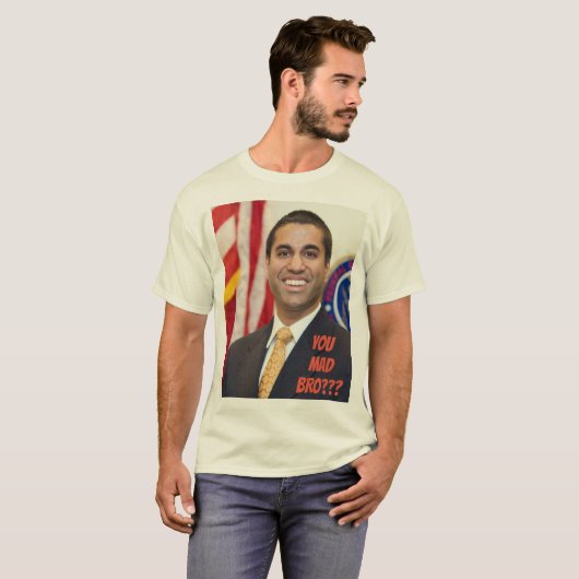 T-shirt drôle de neutralité nette d'Ajit Pai (Devant entier)