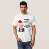 T-shirt drôle de Noël de Donald Trump le père noël (Devant entier)