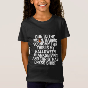 T-Shirt Drôle de Noël Économie Biden Harris