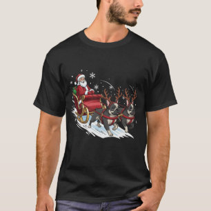 T-shirt Drôle de Noël French Bulldog Chien Amateur Xmas