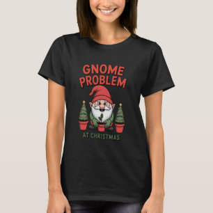 T-shirt Drôle de Noël Gnome de jardinier Jardinage Vacance