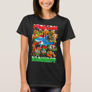 T-shirt Drôle de Noël Italien Brain Rot Italien Brainrot