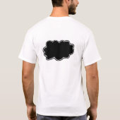 T-shirt drôle de nuage noir. (bilatéral) (Dos)