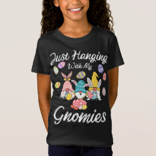 T-Shirt Drôle De Pagayer Avec Mes Gnomies Joyeux Bun Oeuf 