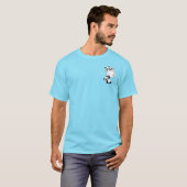 T-shirt drôle de panda de poche, Panda mignon (Devant entier)