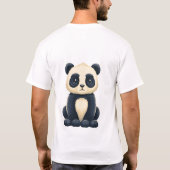 T-shirt drôle de panda fatigué 'Besoin d'une minut (Dos)