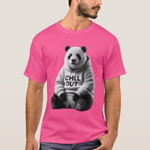 T-shirt Drôle de panda paresseux ours qui se détend se rel