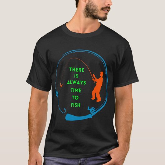 T-Shirt drôle de pêche (Devant)