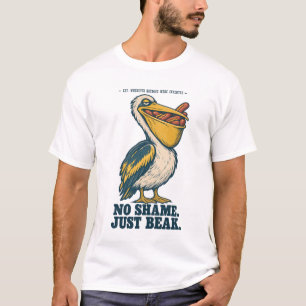 T-shirt drôle de Pélican Hot Dog