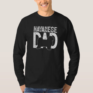 T-shirt Drôle de père de chien havanais mignon amateur de