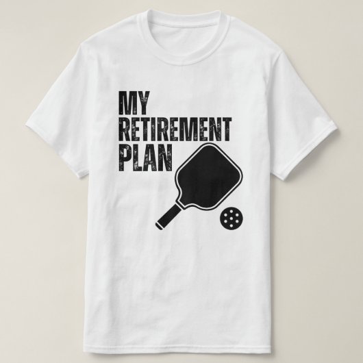 T-shirt drôle de pickleball (Design devant)