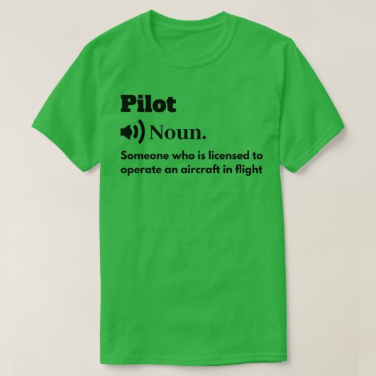T-shirt Drôle de pilote Définition 1 (Design devant)