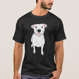 T-shirt Drôle de Pit Bull Blanc Pit Bull Blanc Pit Bu