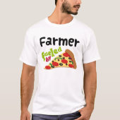 T-shirt (drôle) de pizza d'agriculteur (Devant)