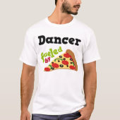 T-shirt (drôle) de pizza de danseur (Devant)