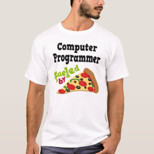 T-shirt (drôle) de pizza d'informaticien