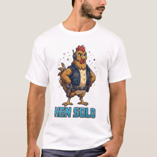 T-shirt drôle de poulet HEN SOLO