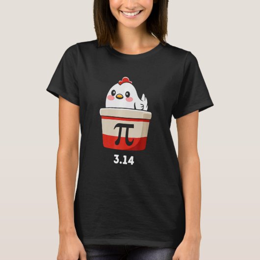 T-shirt drôle de poulet pot pi jour tarte amoureux (Devant)
