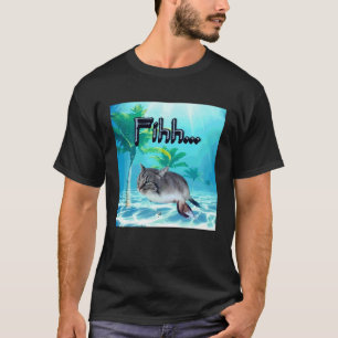 T-shirt Drôle de pourriture cérébrale humour gen z chat Mè