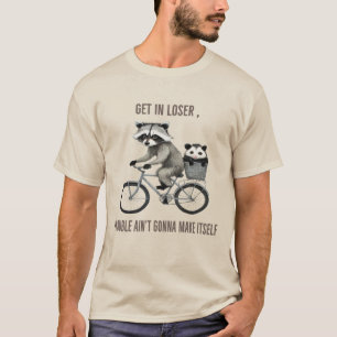 T-shirt drôle de raton laveur et d'opossum Cadea