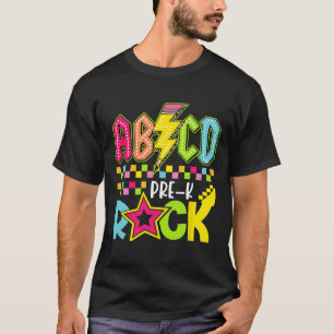 T-shirt Drôle de retour à l'école éclair pré-K rock enfant