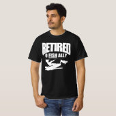 T-shirt drôle de retraite d'un pêcheur (Devant entier)