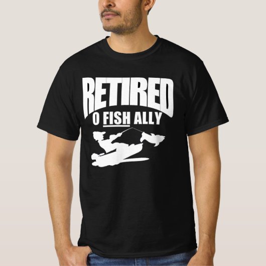 T-shirt drôle de retraite d'un pêcheur (Devant)