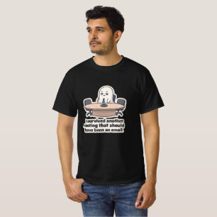 T-Shirt Drôle de Réunion de Fantôme d'Entreprise