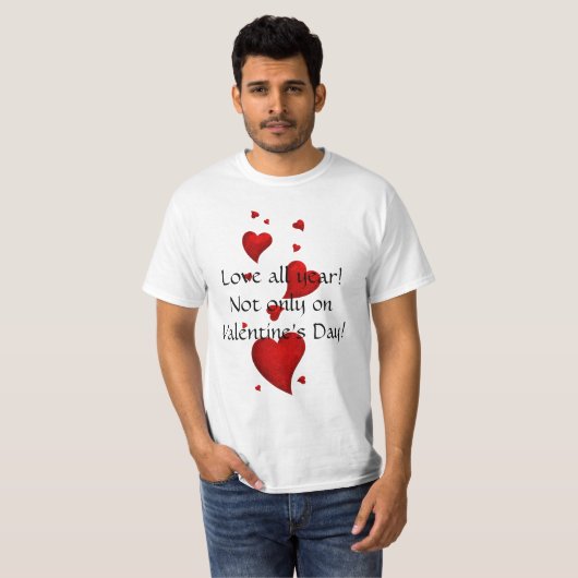 T-shirt drôle de Saint-Valentin (Devant entier)