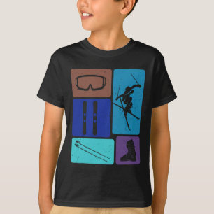 T-shirt Drôle de ski Ski Neige Aventure Sports d'hiver Amo
