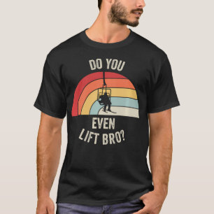 T-shirt Drôle de Ski Vous Soulevez Même Frère Rétro