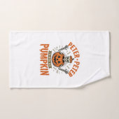 T-shirt drôle de squelette d'Halloween Peter Peter (Serviette à main)