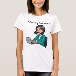 T-Shirt drôle de survivant de réunion d'entreprise