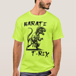 T-shirt drôle de T-Rex Karaté Dinosaure